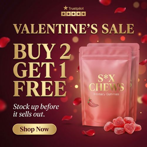 S*X Chews - Hot Peach Intimacy Gummies